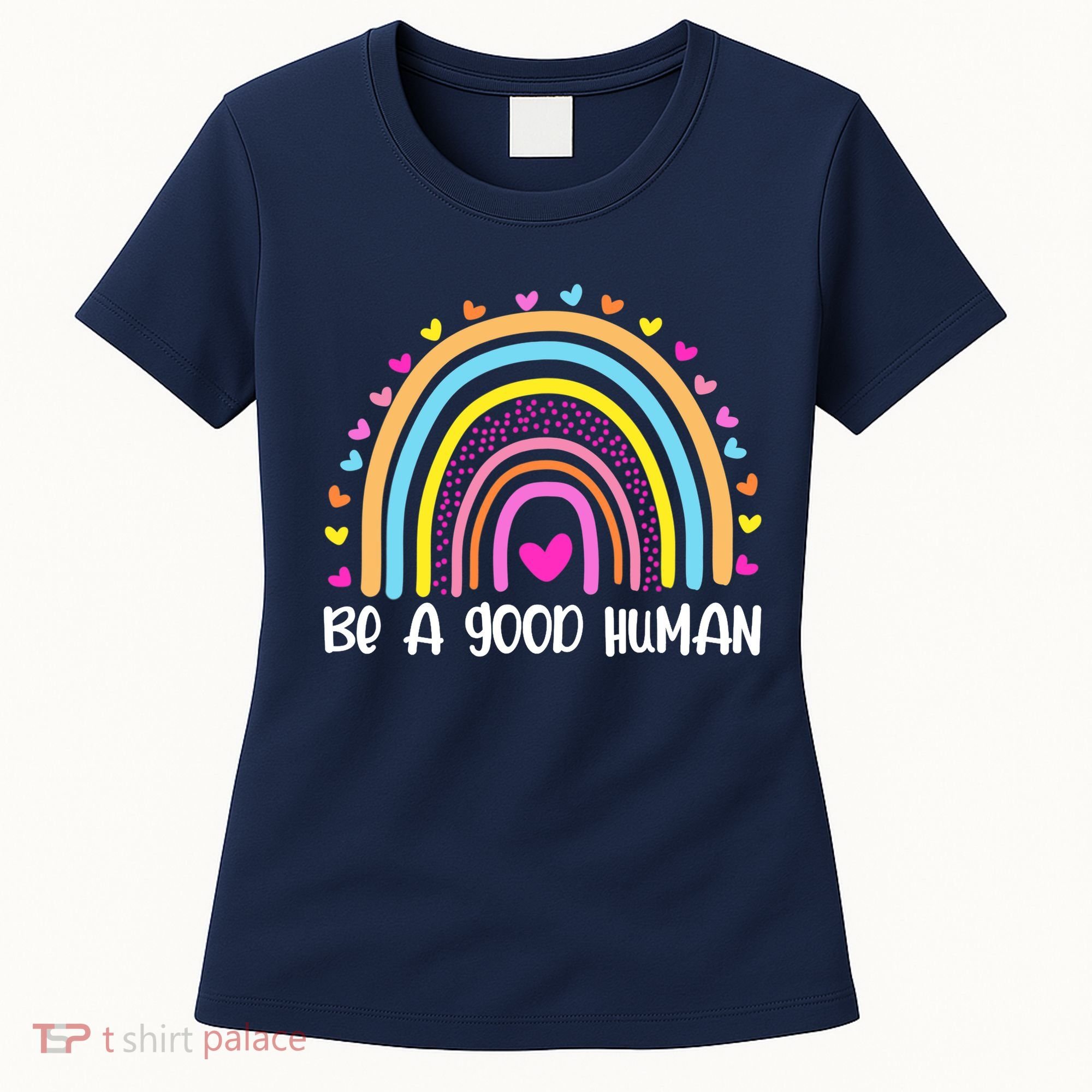 Retro Be A Good Human Saying Kindness Quote Positive Message Women's T-Shirt