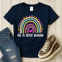 Retro Be A Good Human Saying Kindness Quote Positive Message Women's T-Shirt thumb 3