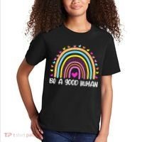 Retro Be A Good Human Saying Kindness Quote Positive Message Kids T-Shirt thumb 2