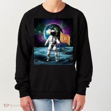 Retro Bitcoin Astronaut Women's Sweatshirt