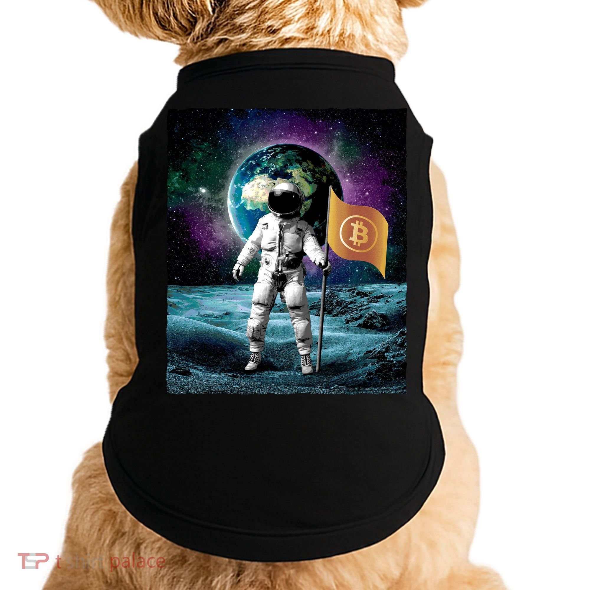 Retro Bitcoin Astronaut Doggie Tank