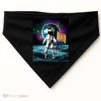 Retro Bitcoin Astronaut USA-Made Doggie Bandana thumb 0