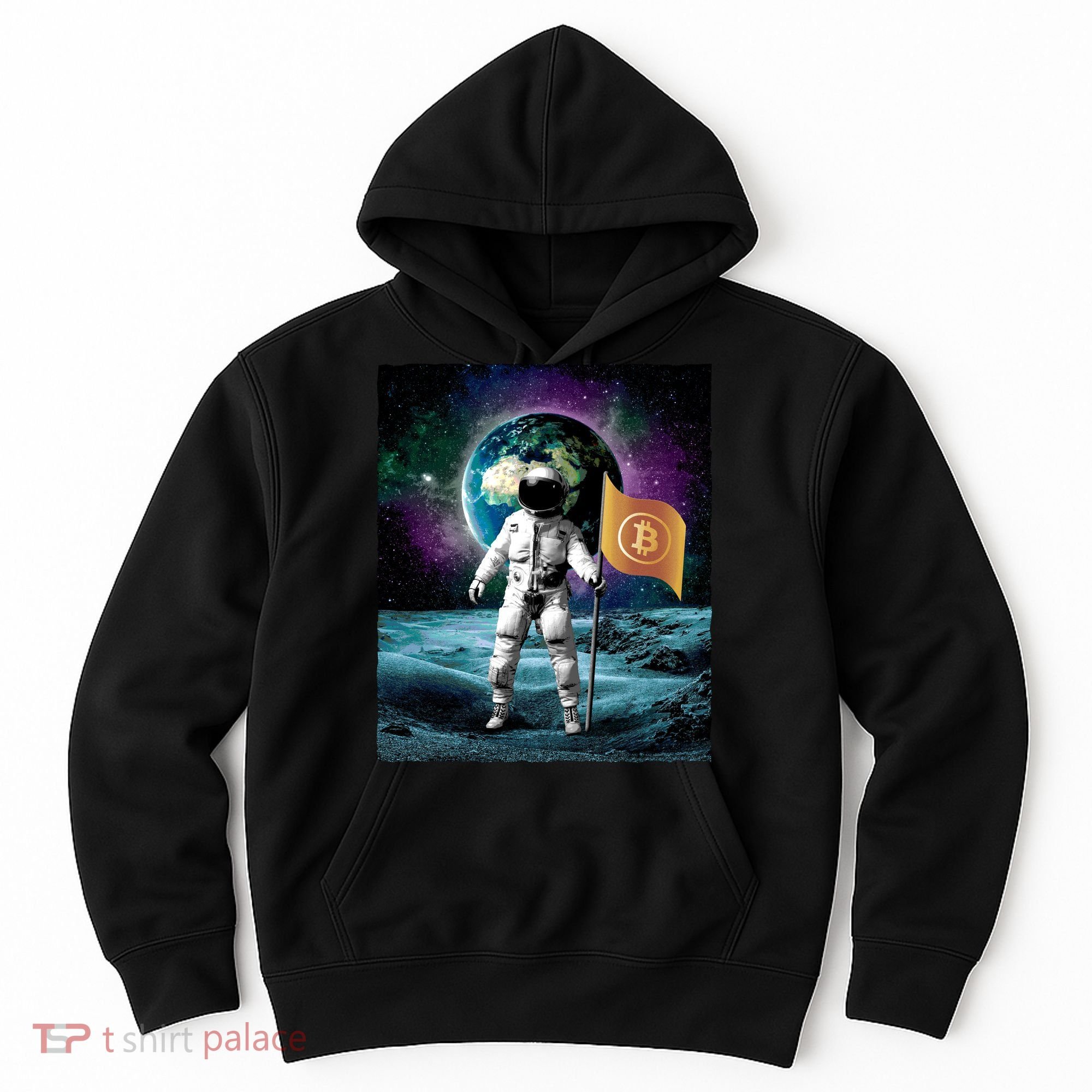 Retro Bitcoin Astronaut Hoodie