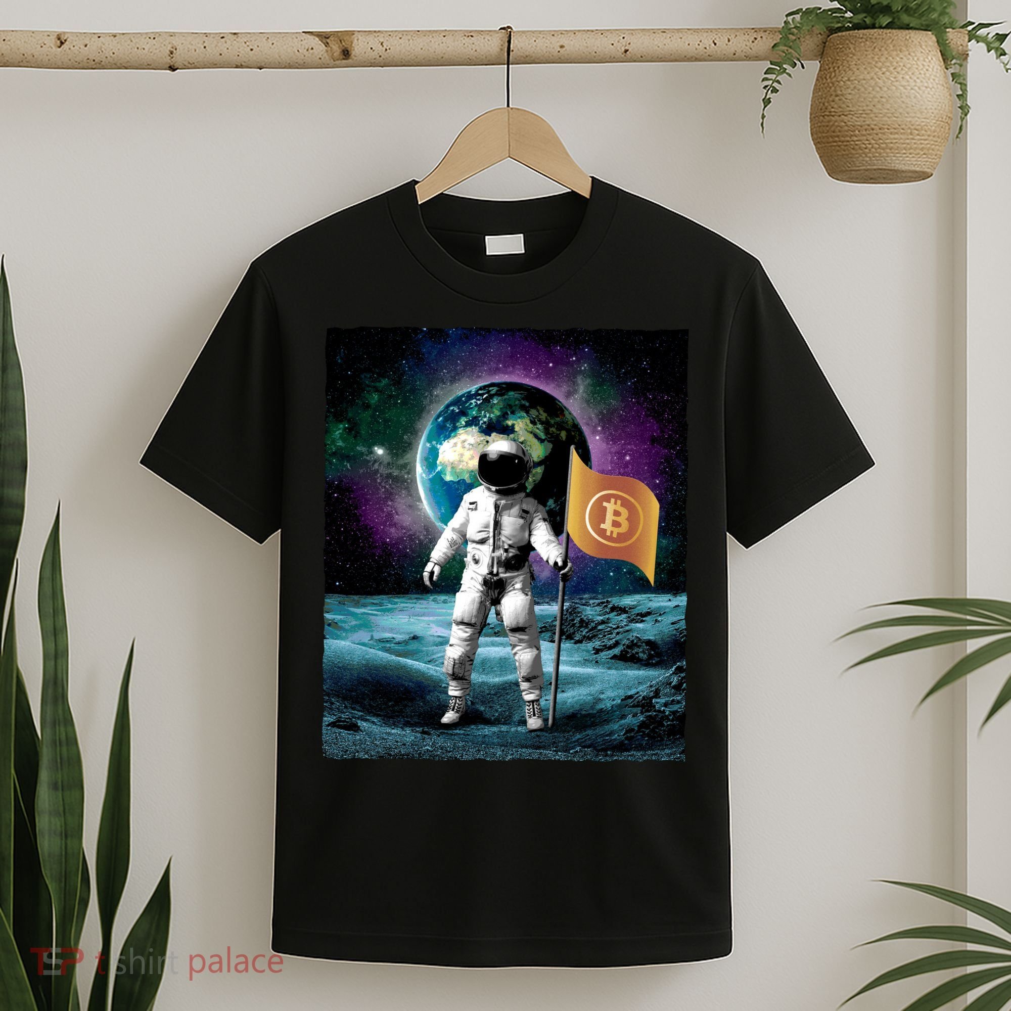 Retro Bitcoin Astronaut T-Shirt