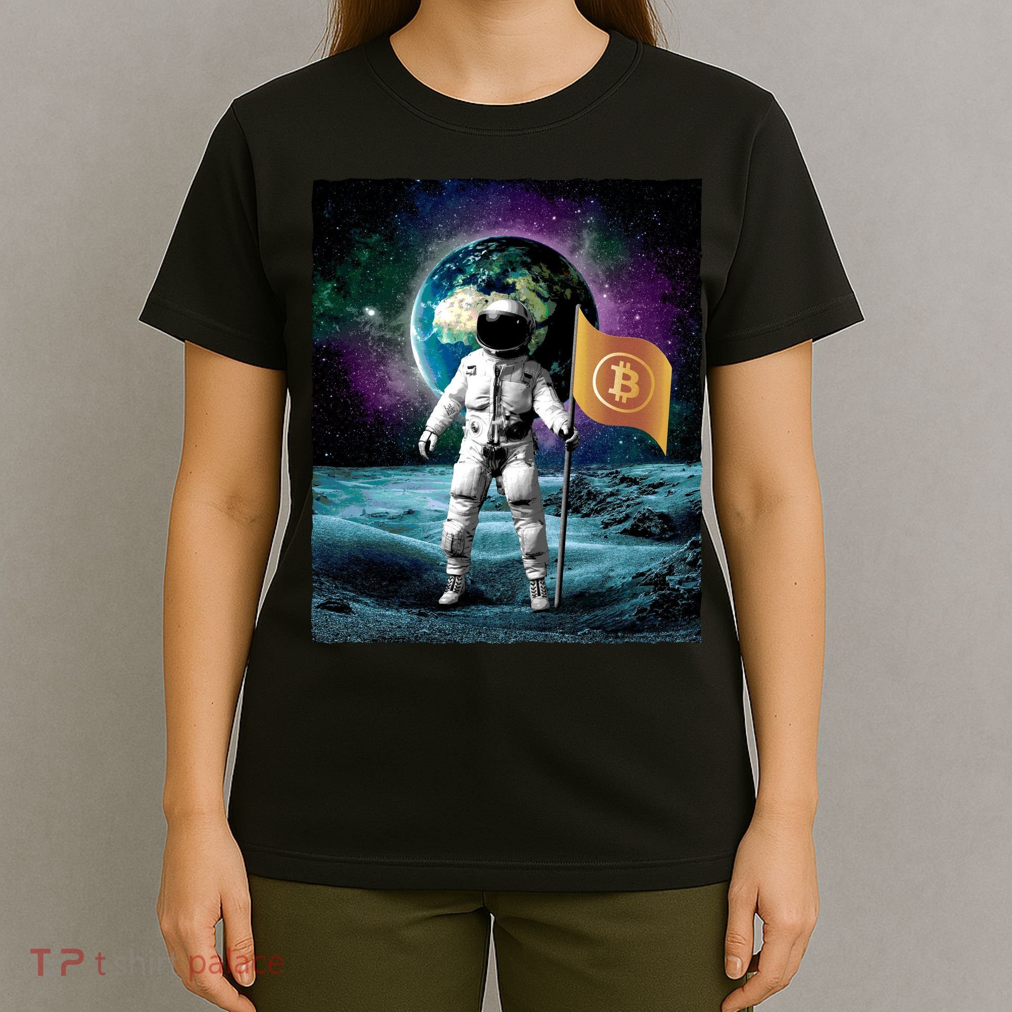 Retro Bitcoin Astronaut T-Shirt