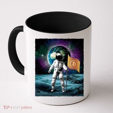 Retro Bitcoin Astronaut Coffee Mug