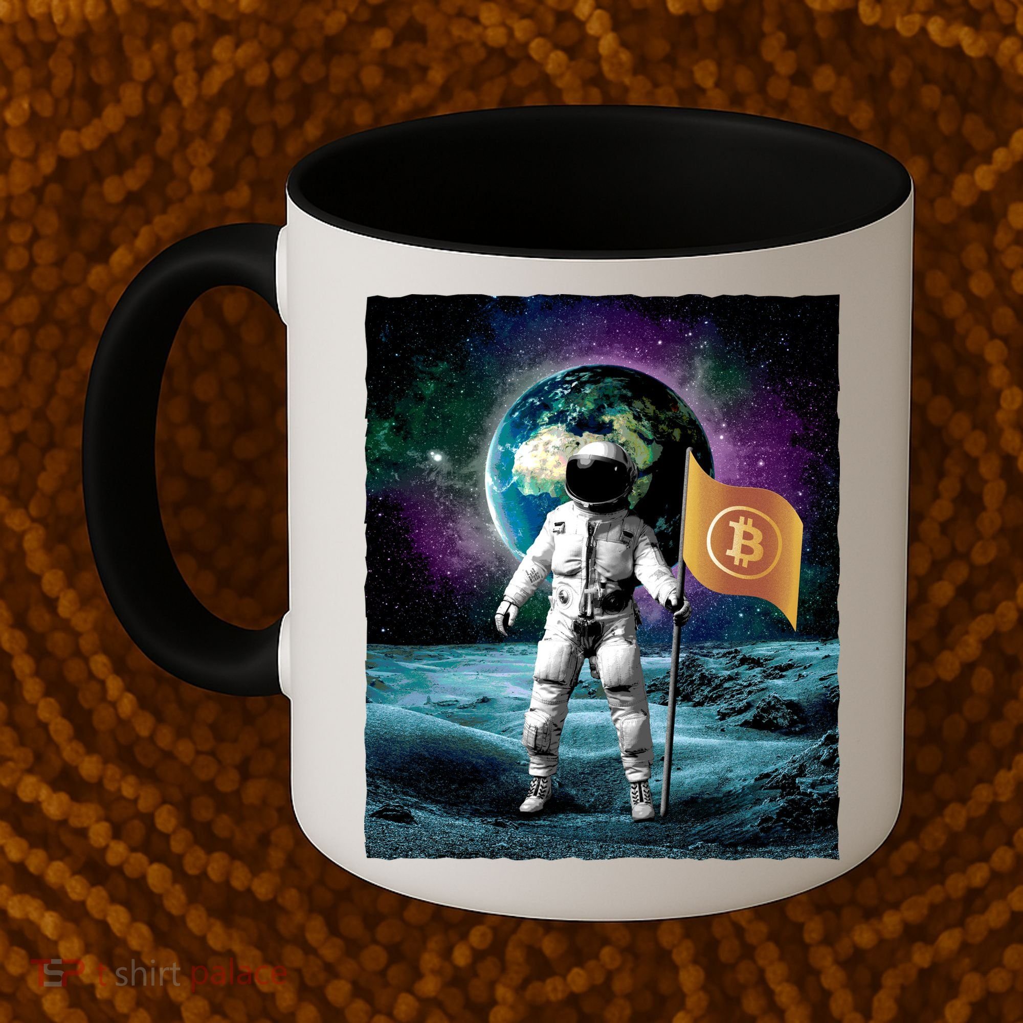 Retro Bitcoin Astronaut Coffee Mug