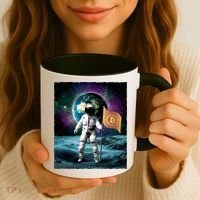Retro Bitcoin Astronaut Coffee Mug thumb 3