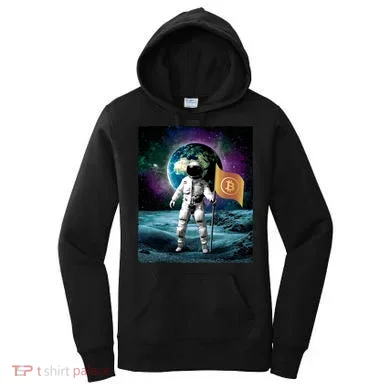 Retro Bitcoin Astronaut Women's Hoodie