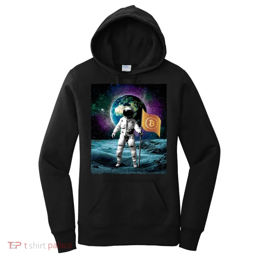 Retro Bitcoin Astronaut Women's Hoodie