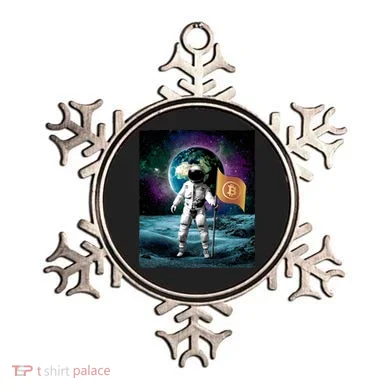 Retro Bitcoin Astronaut Ornament