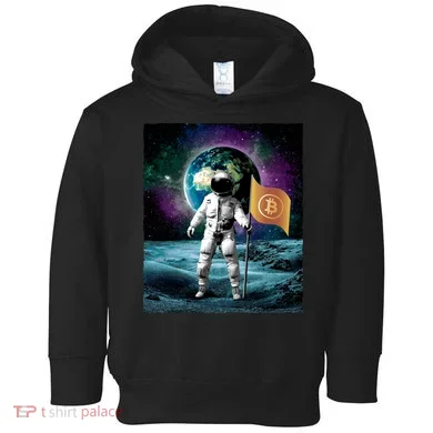 Retro Bitcoin Astronaut Toddler Hoodie