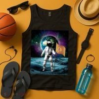 Retro Bitcoin Astronaut Tank Top thumb 4