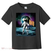 Retro Bitcoin Astronaut Toddler T-Shirt thumb 0