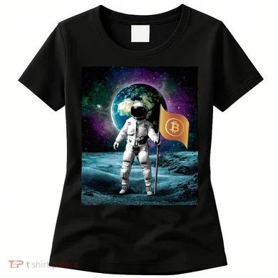 Retro Bitcoin Astronaut Women's T-Shirt