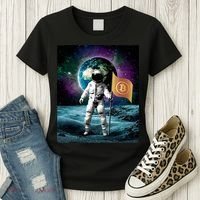 Retro Bitcoin Astronaut Women's T-Shirt thumb 3