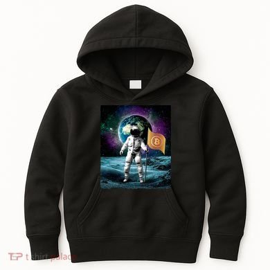 Retro Bitcoin Astronaut Kids Hoodie