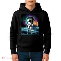 Retro Bitcoin Astronaut Kids Hoodie thumb 4