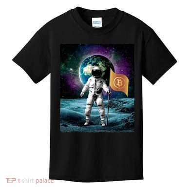 Retro Bitcoin Astronaut Kids T-Shirt