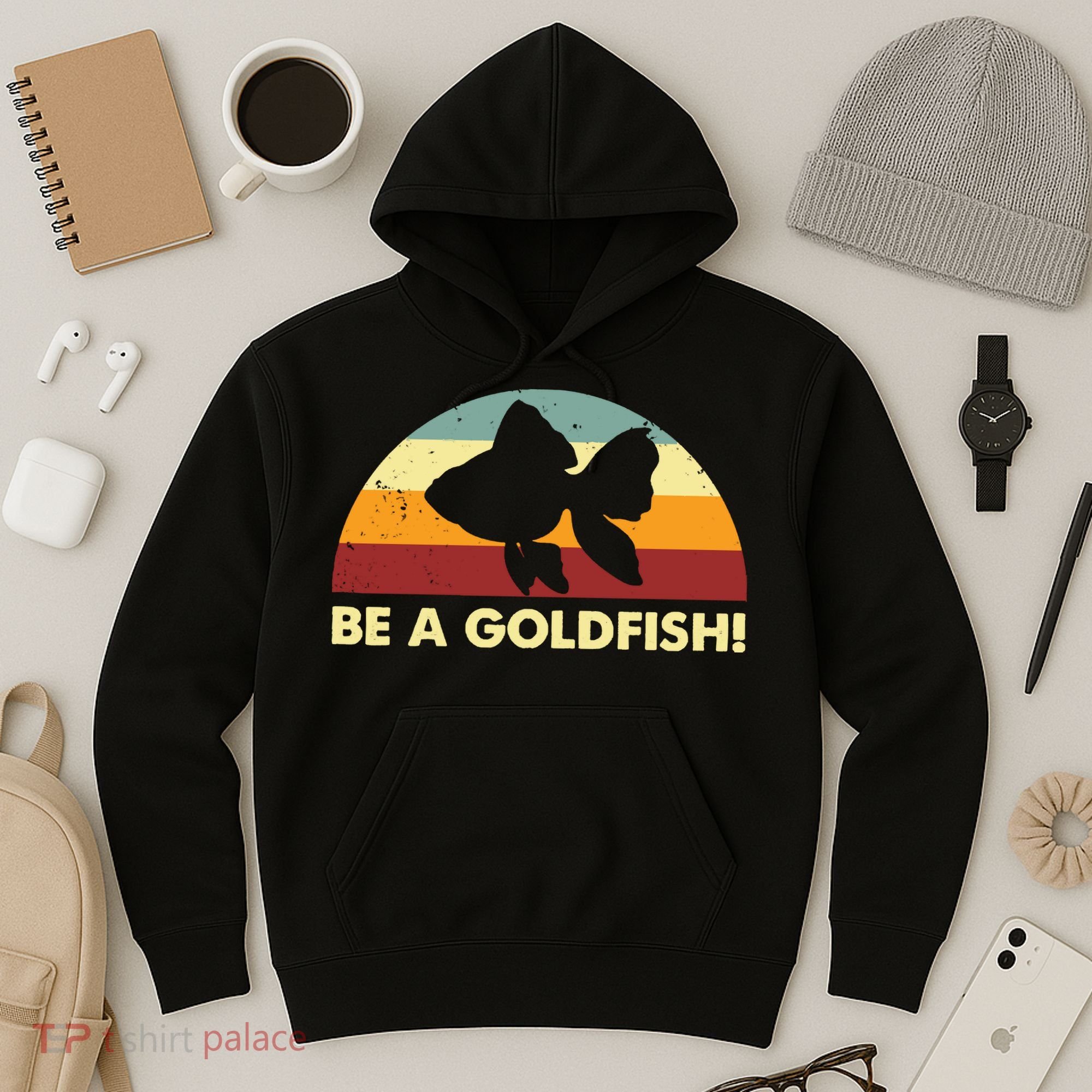 Retro Be A Goldfish Hoodie
