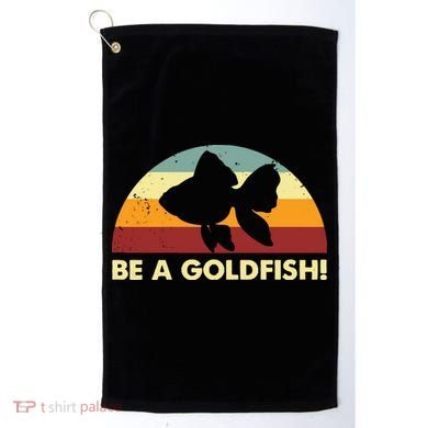Retro Be A Goldfish Golf Towel