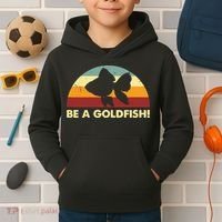 Retro Be A Goldfish Kids Hoodie thumb 2