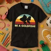 Retro Be A Goldfish Kids T-Shirt thumb 3