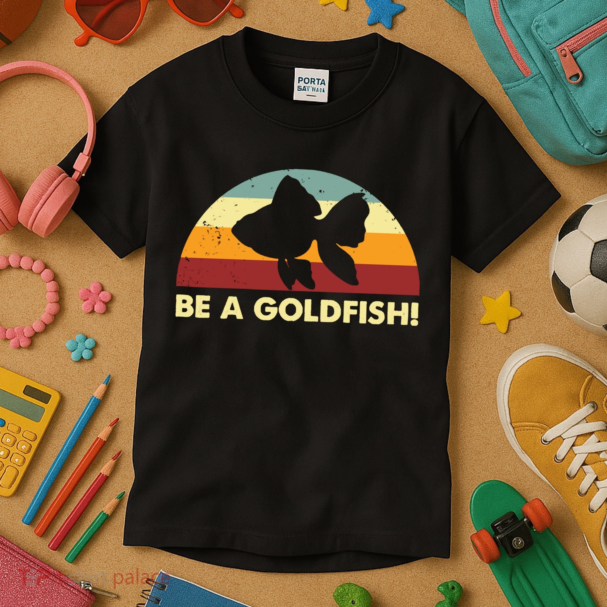 Retro Be A Goldfish Kids T-Shirt