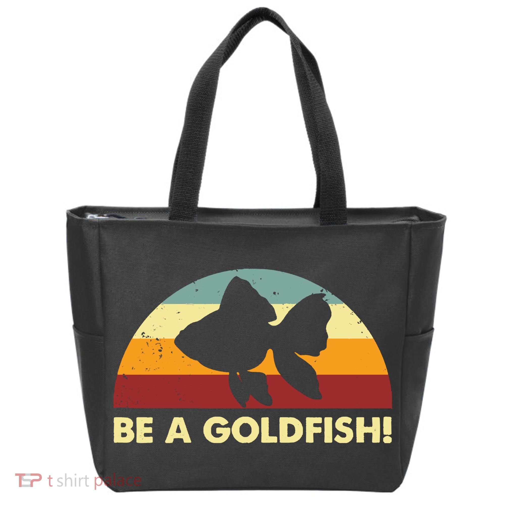 Retro Be A Goldfish Tote Bag