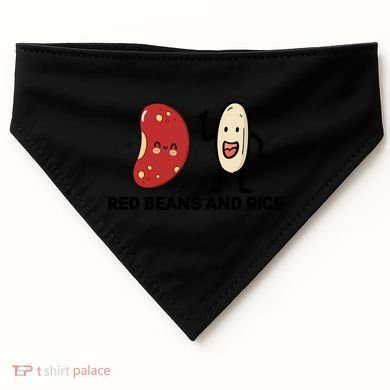 Red Beans And Rice Funny Food USA-Made Doggie Bandana