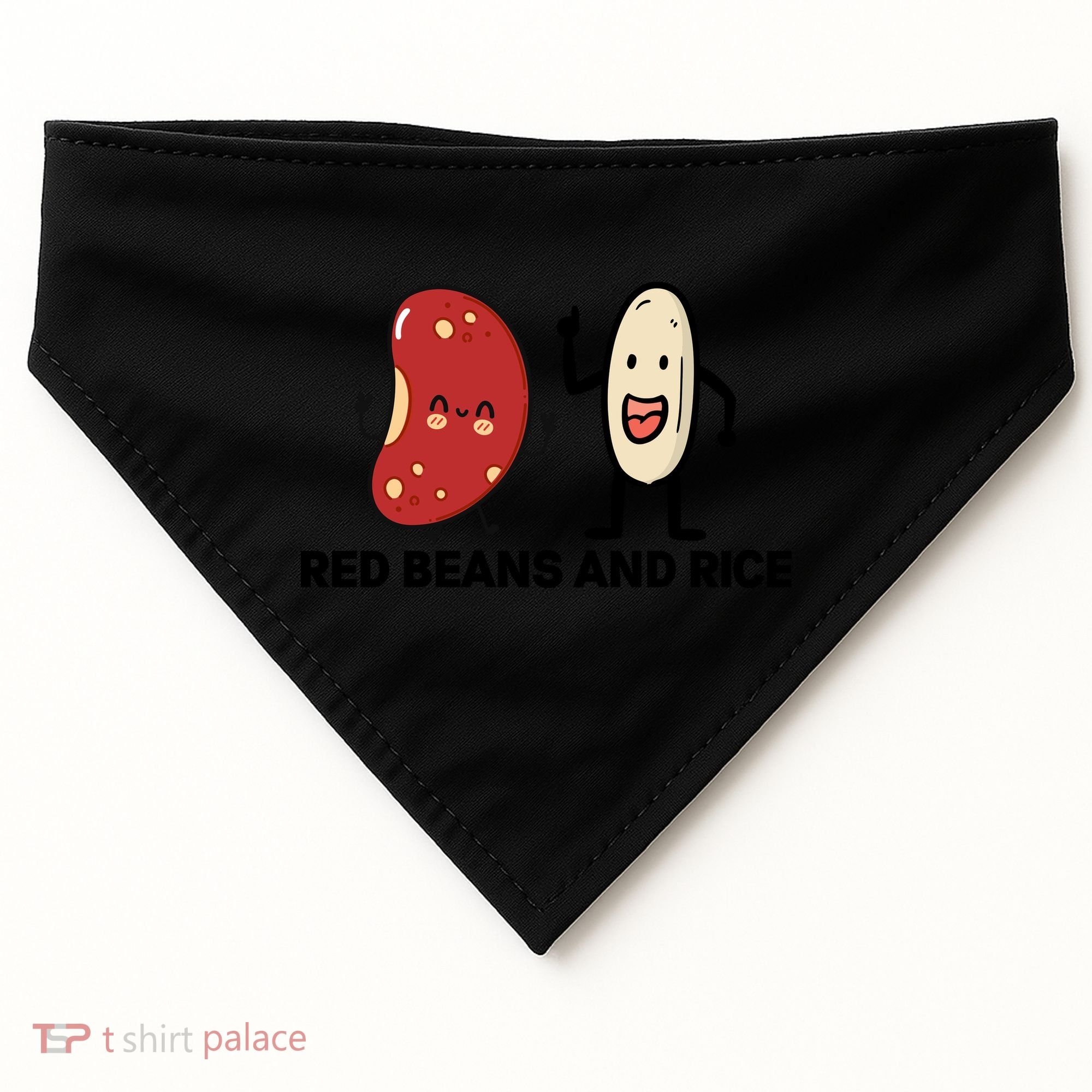 Red Beans And Rice Funny Food USA-Made Doggie Bandana