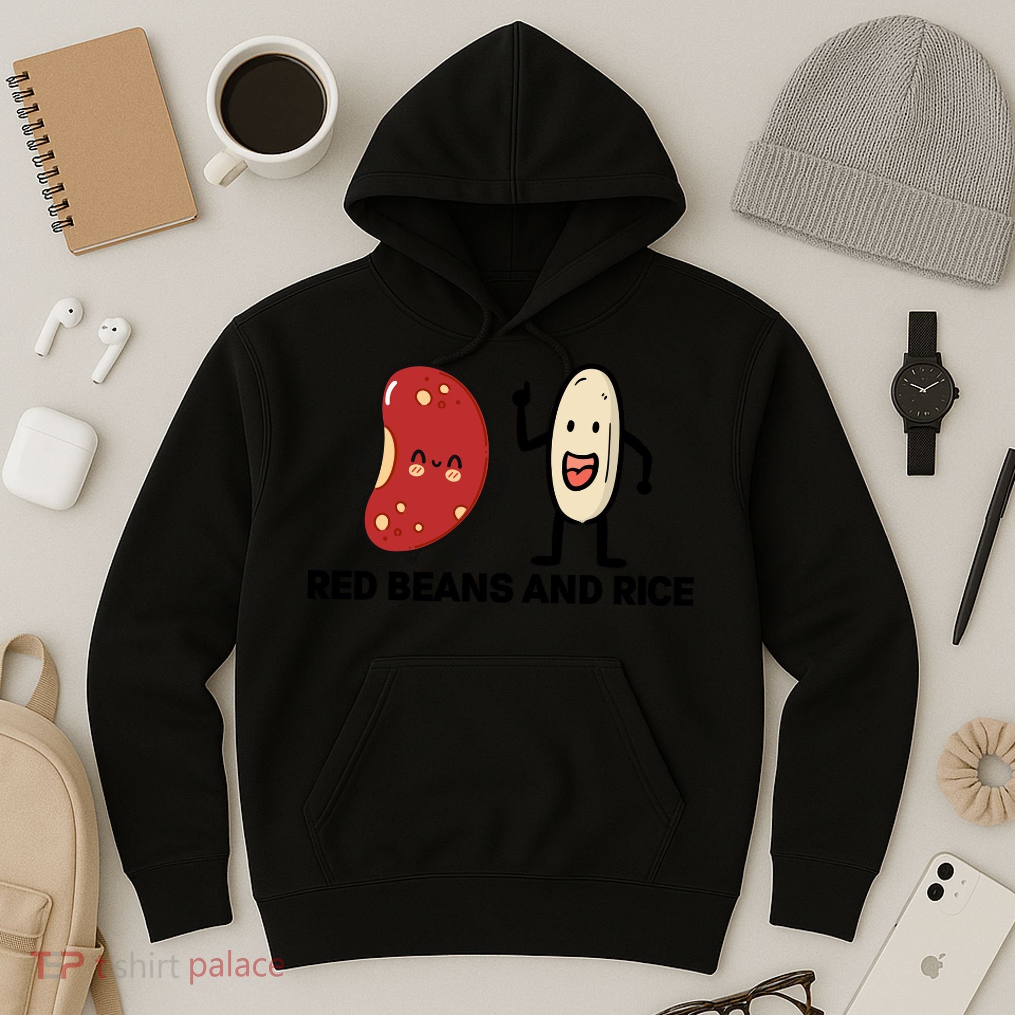 Red Beans And Rice Funny Food Hoodie