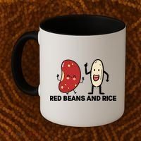 Red Beans And Rice Funny Food Coffee Mug thumb 2
