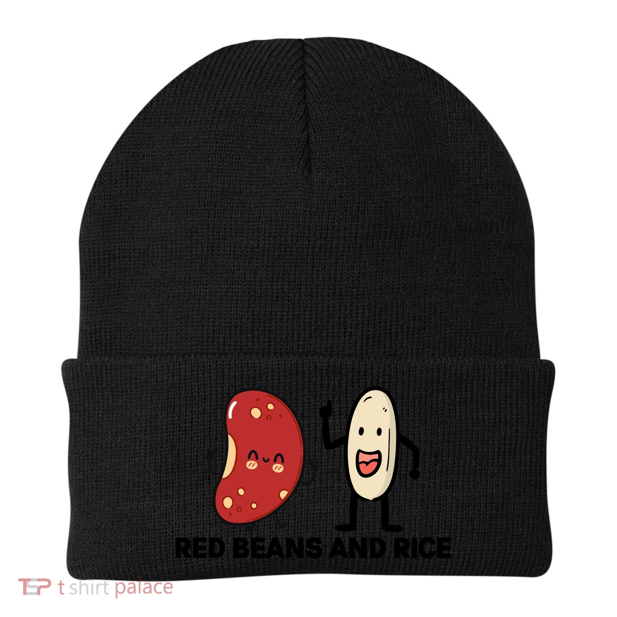 Red Beans And Rice Funny Food Beanie