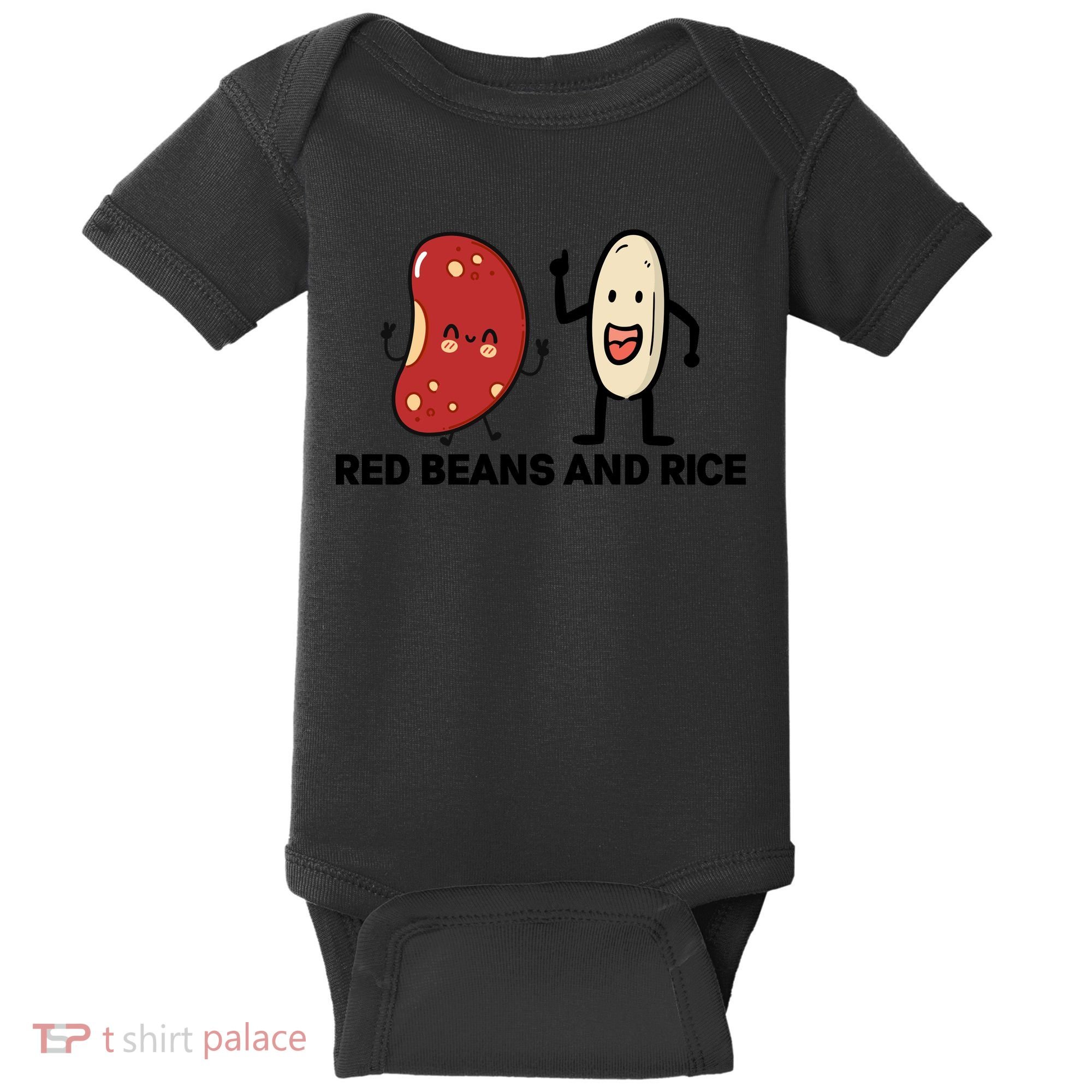 Red Beans And Rice Funny Food Baby Bodysuit