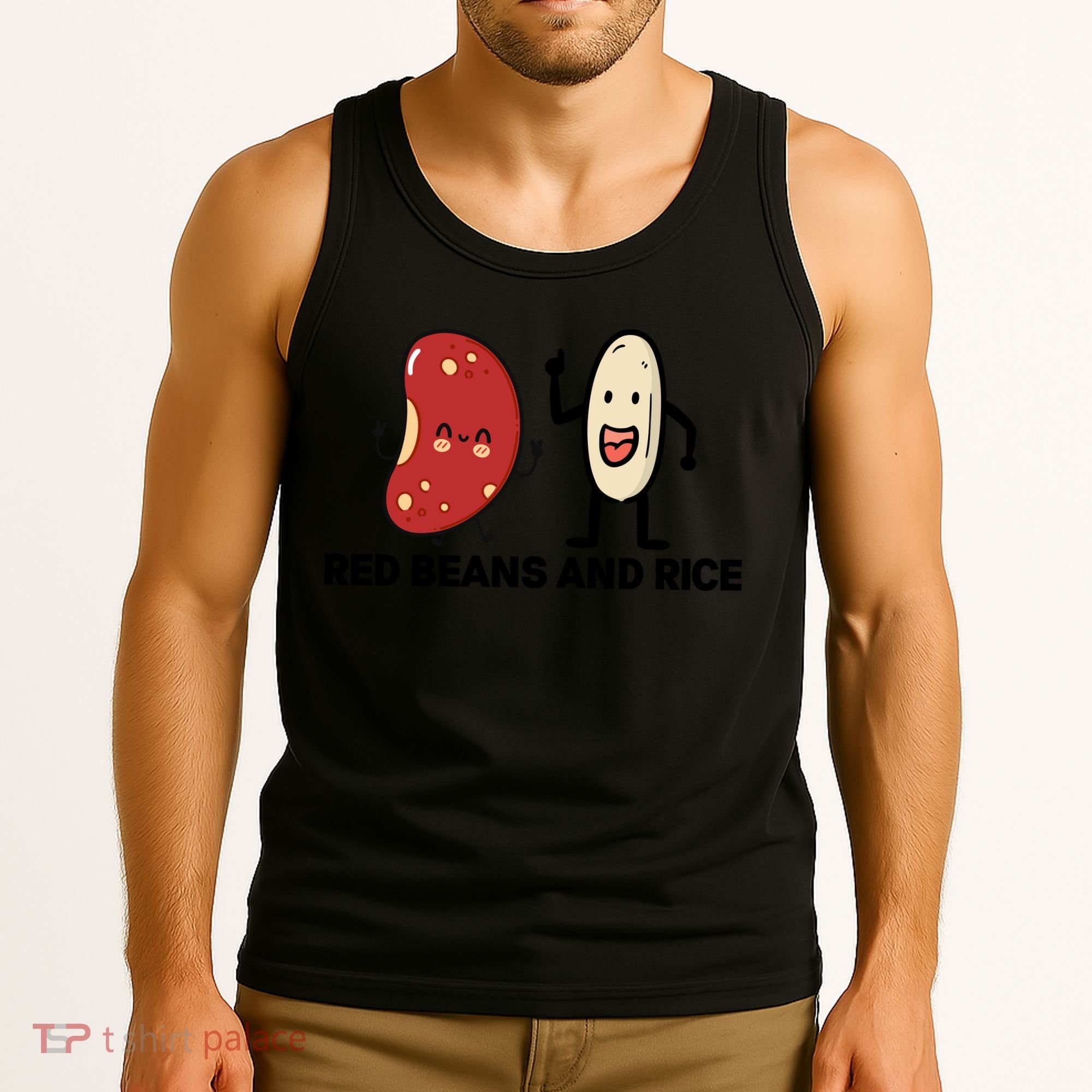 Red Beans And Rice Funny Food Tank Top