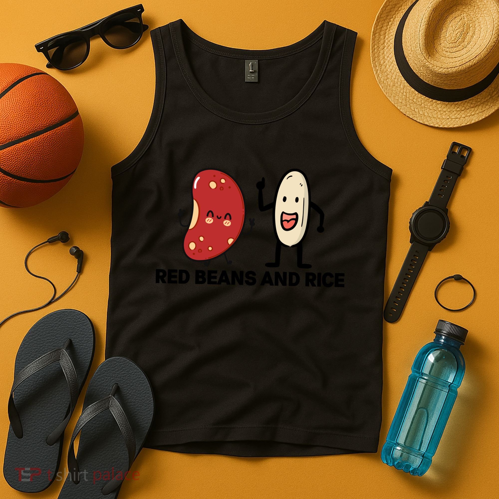 Red Beans And Rice Funny Food Tank Top