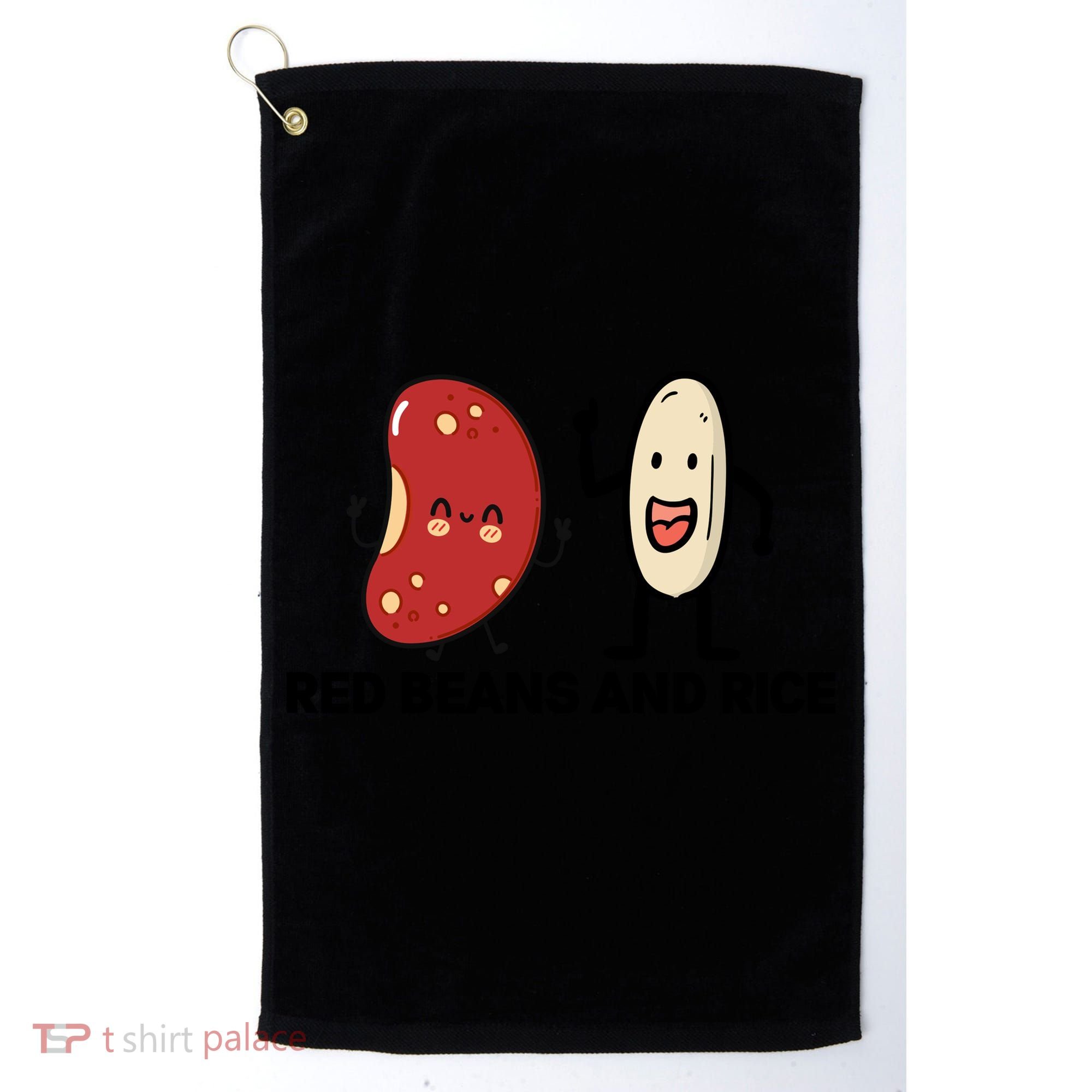 Red Beans And Rice Funny Food Golf Towel