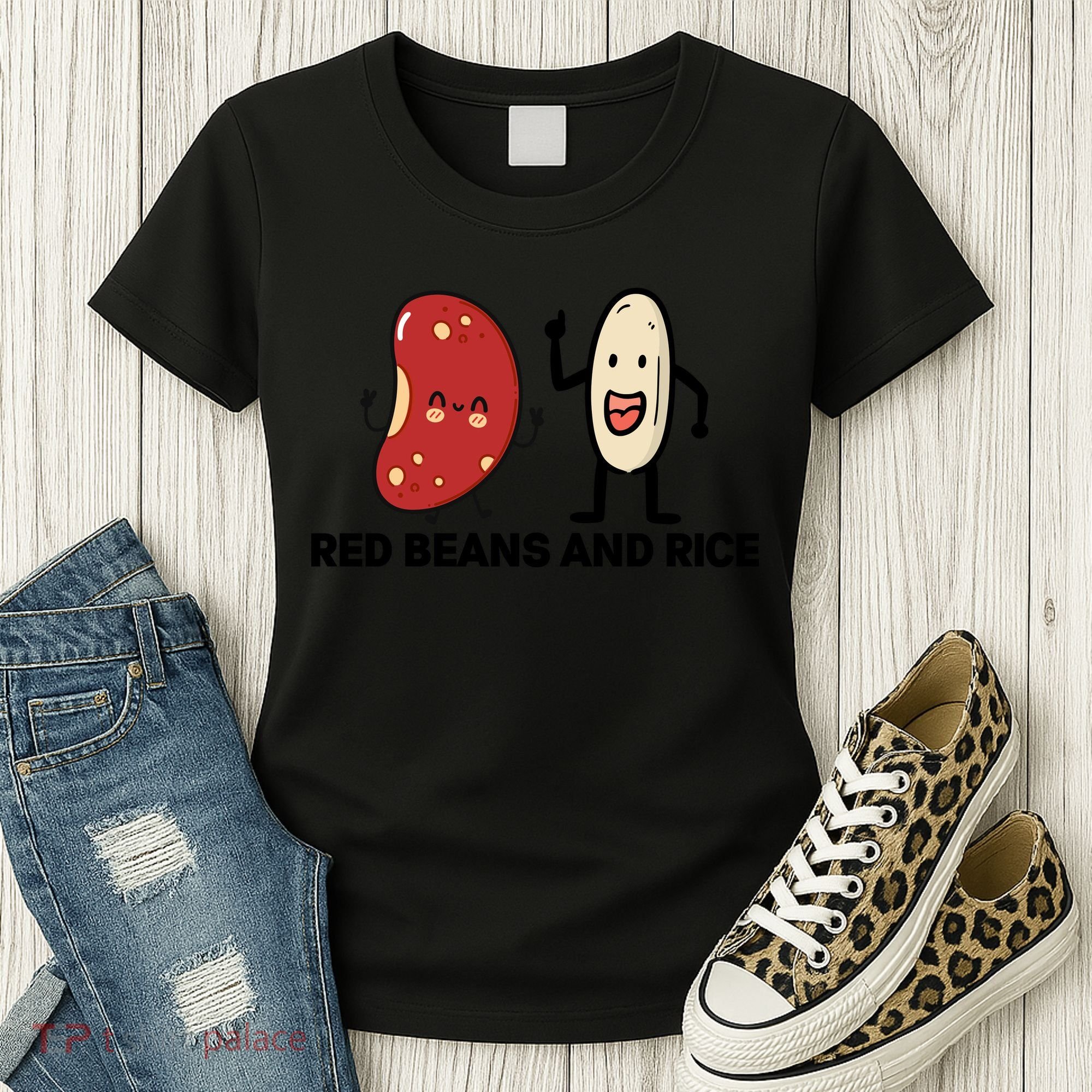 Red Beans And Rice Funny Food Women's T-Shirt