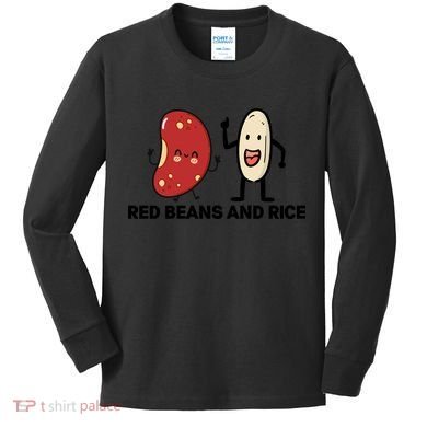 Red Beans And Rice Funny Food Kids Long Sleeve Shirt