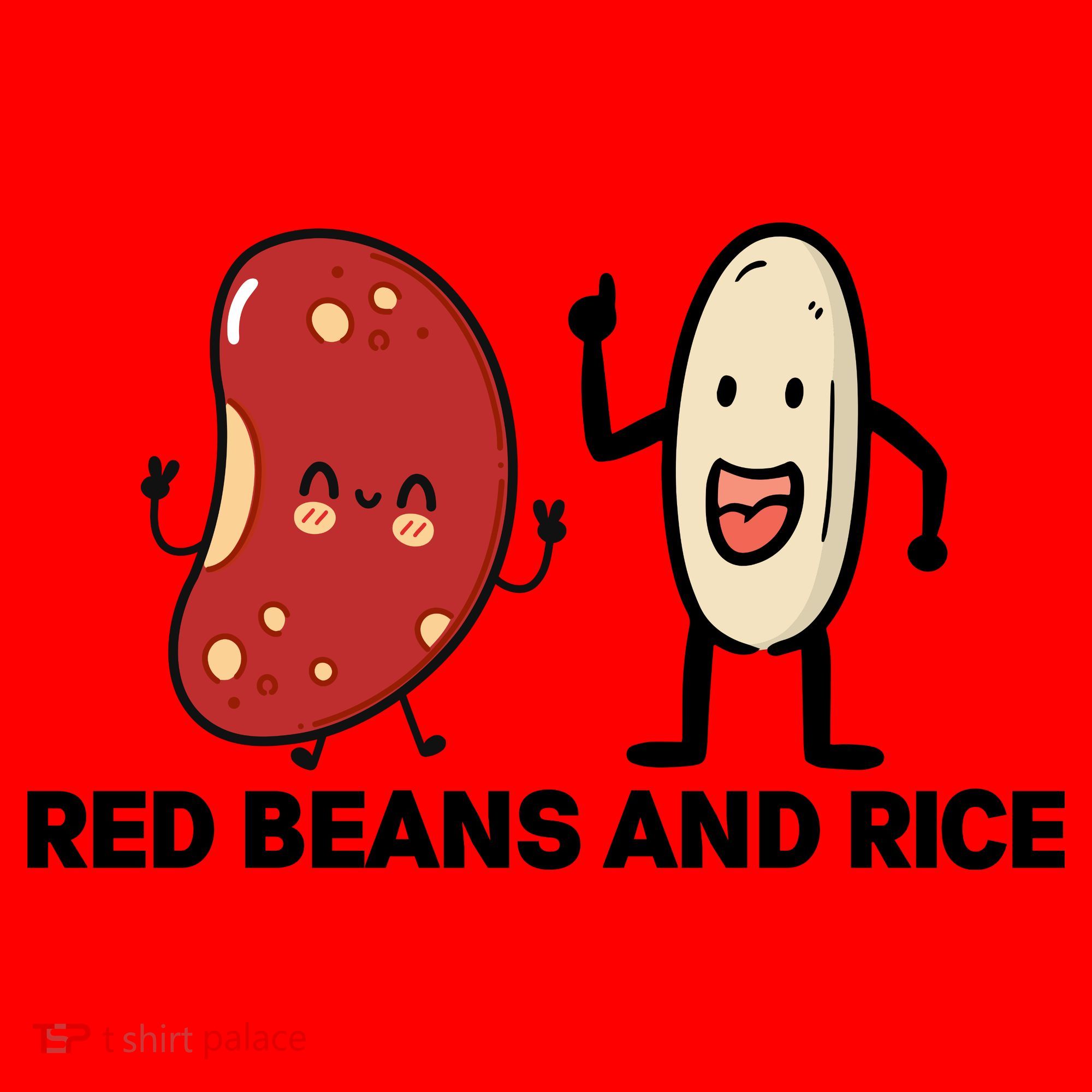 Red Beans And Rice Funny Food Santa Hat
