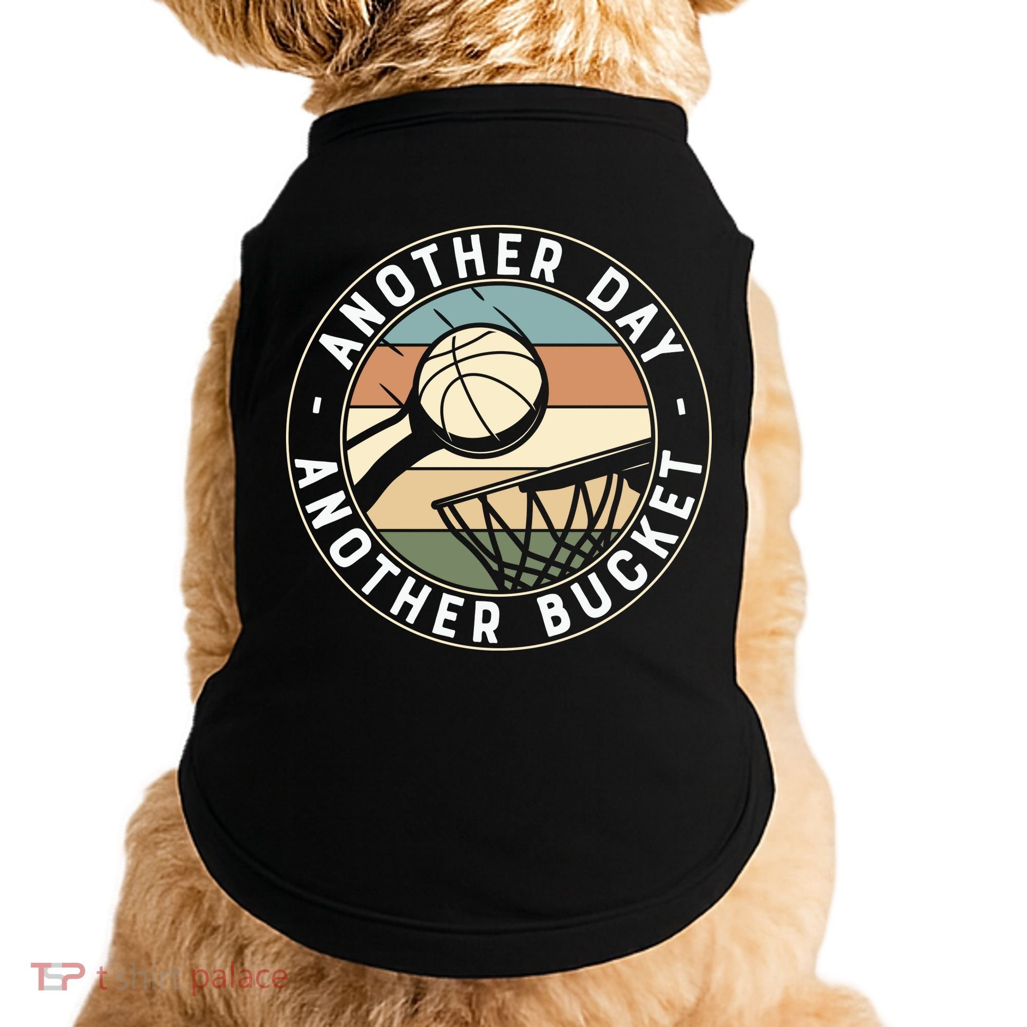 Retro Basketball Another Day Another Bucket Baller Doggie Tank