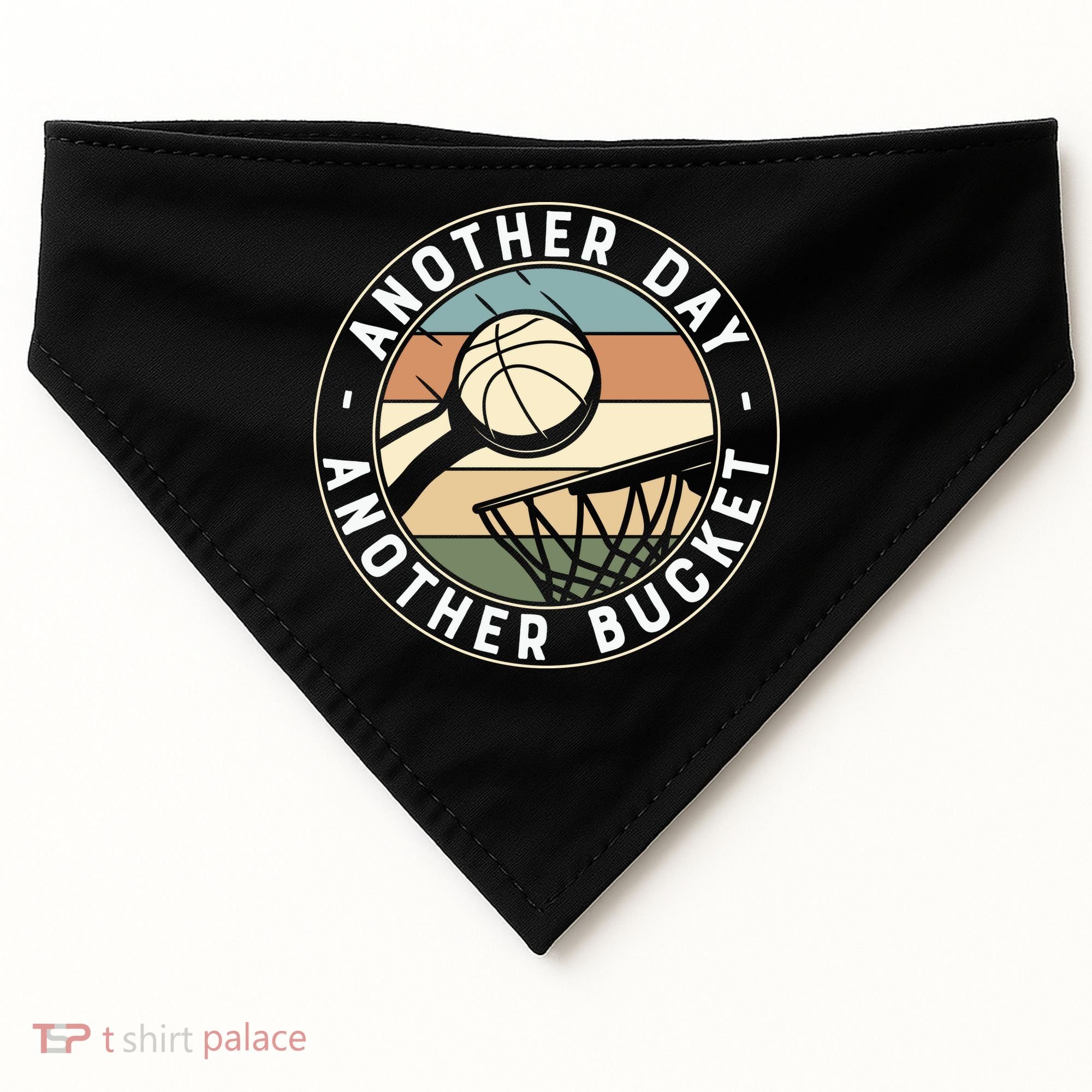 Retro Basketball Another Day Another Bucket Baller USA-Made Doggie Bandana