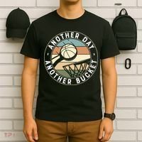 Retro Basketball Another Day Another Bucket Baller T-Shirt thumb 6