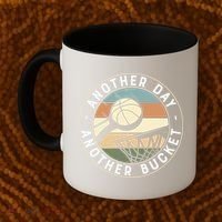 Retro Basketball Another Day Another Bucket Baller Coffee Mug thumb 2