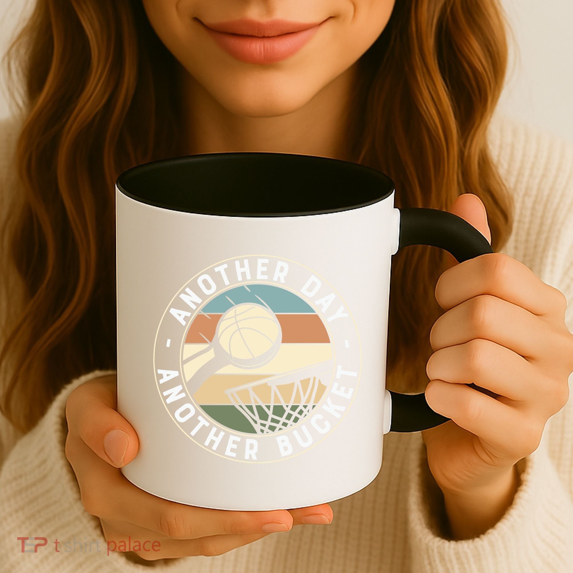 Retro Basketball Another Day Another Bucket Baller Coffee Mug