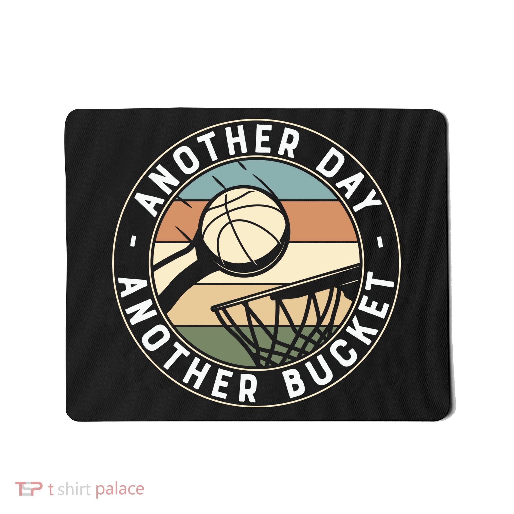 Retro Basketball Another Day Another Bucket Baller Mousepad