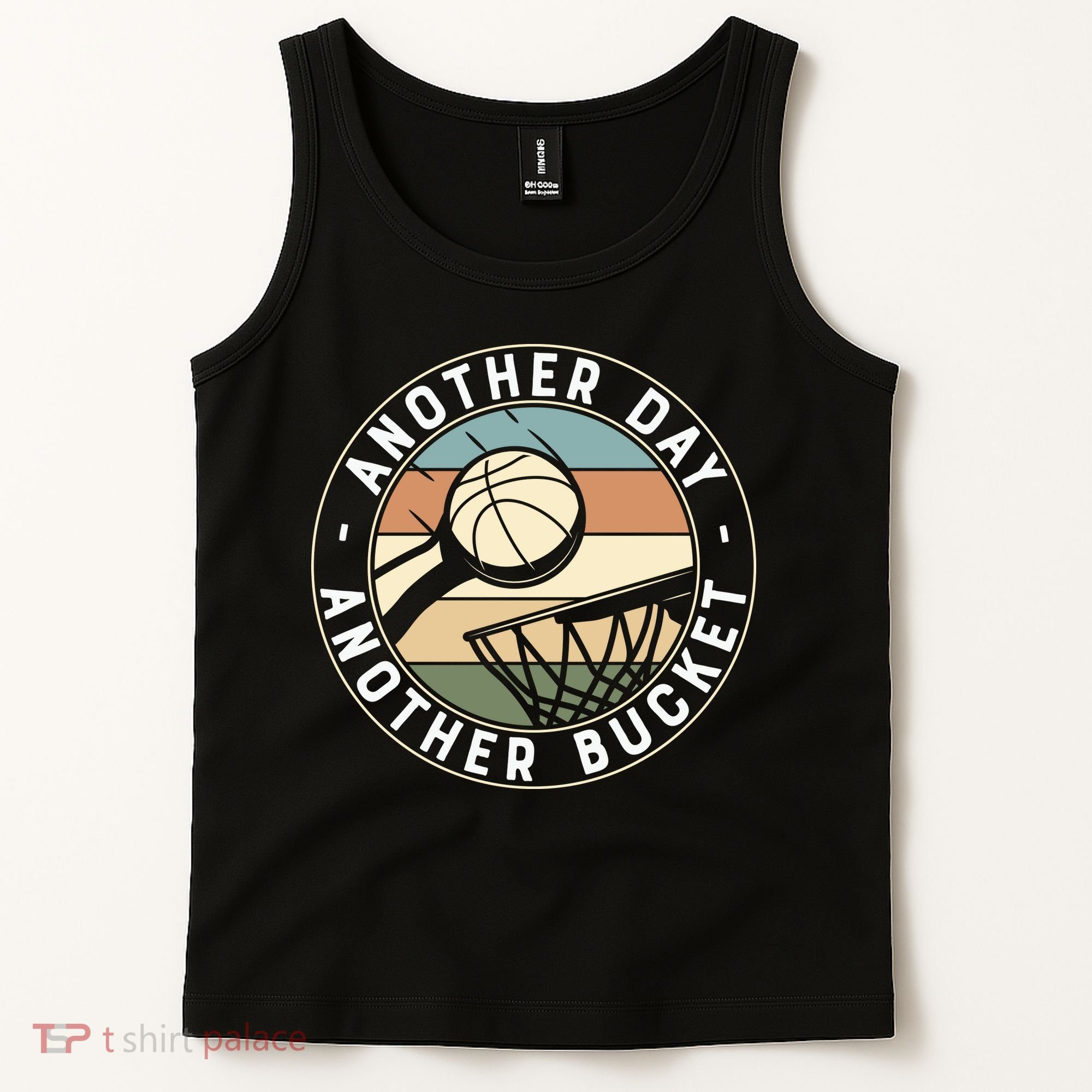 Retro Basketball Another Day Another Bucket Baller Tank Top