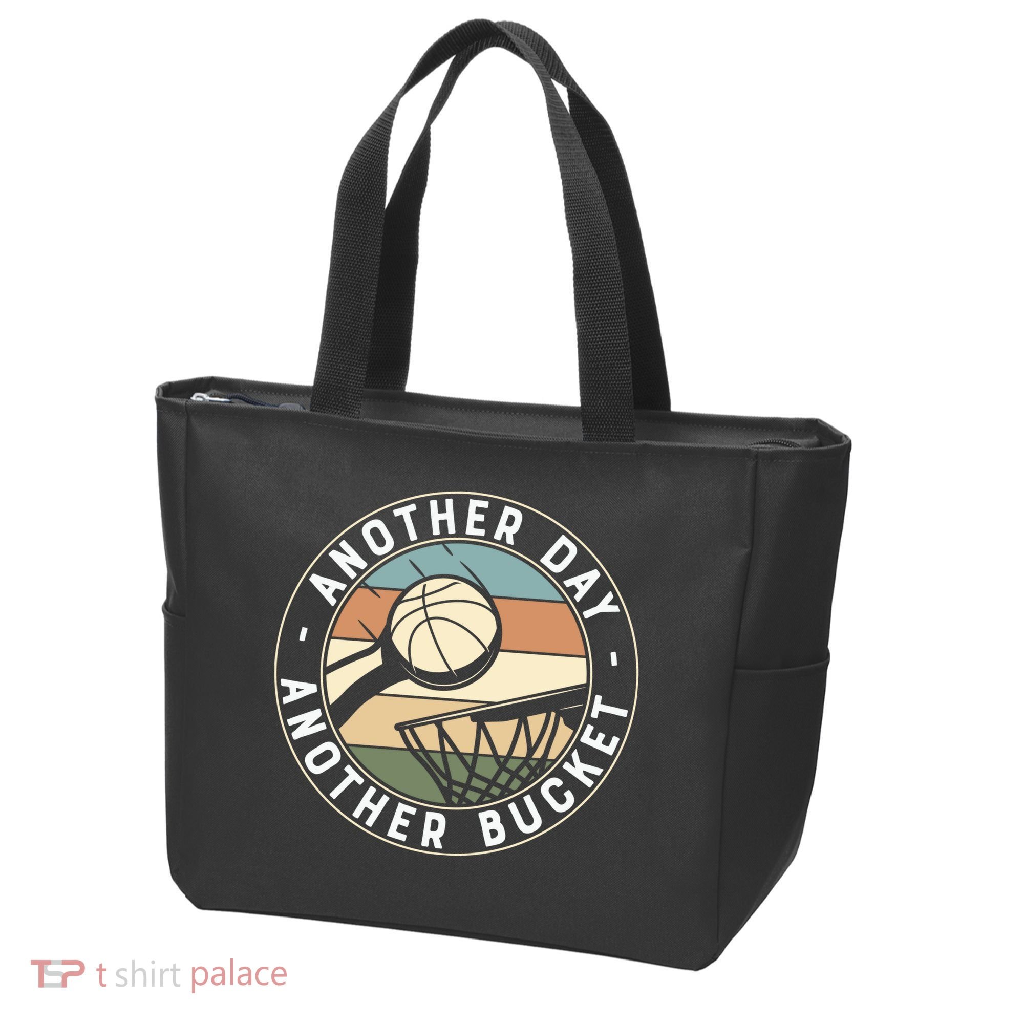 Retro Basketball Another Day Another Bucket Baller Tote Bag