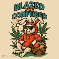  Rabbit Blazed And Confused Cool Bunny Easter Day 420 Tank Top Tote Bag thumb 4